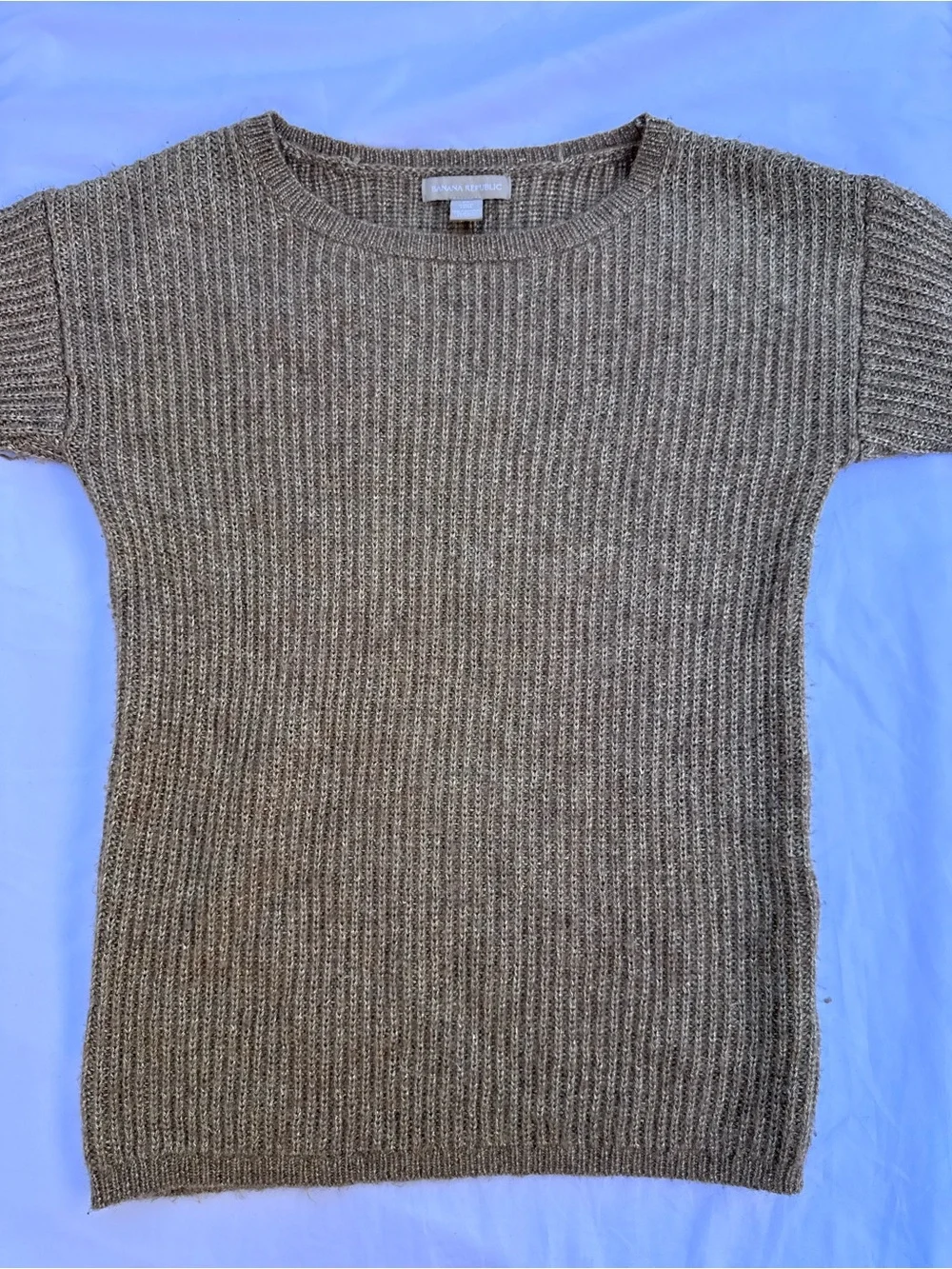 Banana Republic M Crewneck Wool/ Alpaca Blend Sweater Preppy Old Money Knit